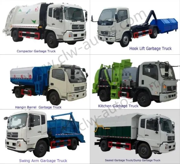 China 4X2 Dongfeng 6 Wheels 4tons 5tons 6tons Compactor Garbage Truck City Waste Treatment Truck