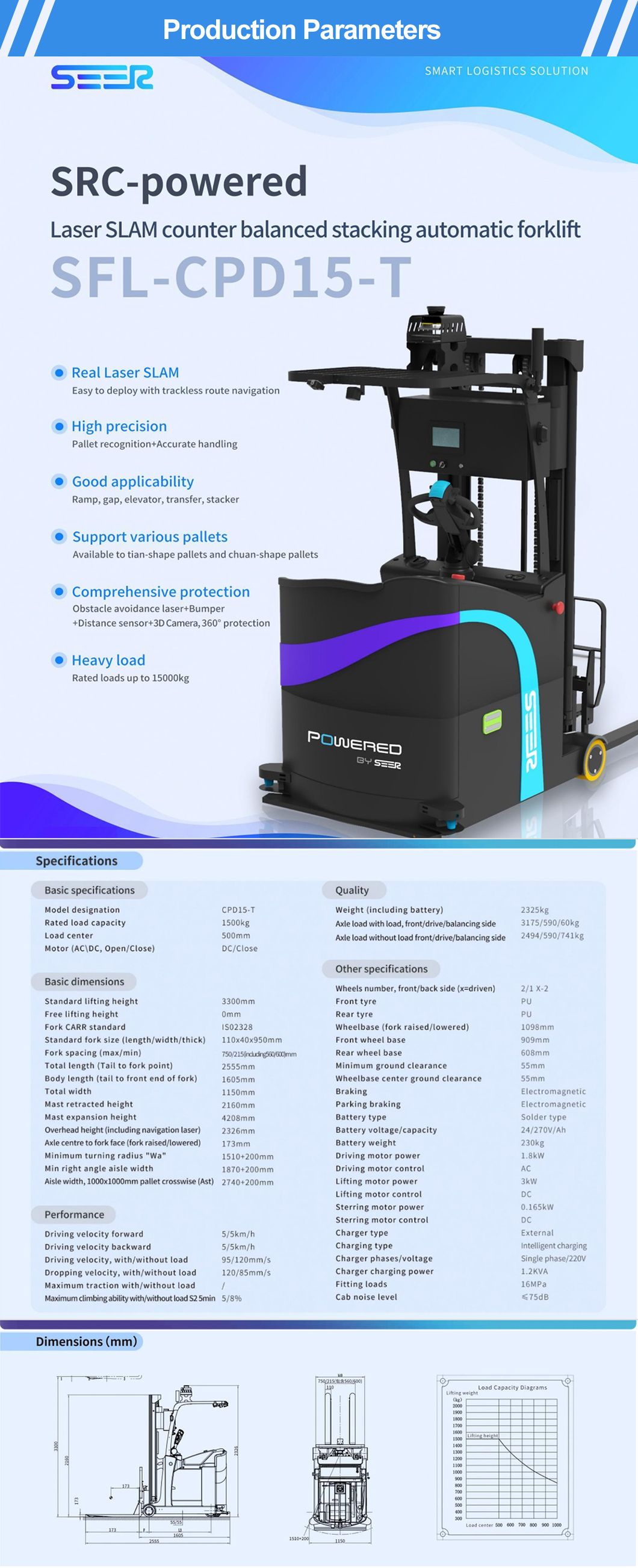 China Best Agv Forklift Electric High Precision Forklift