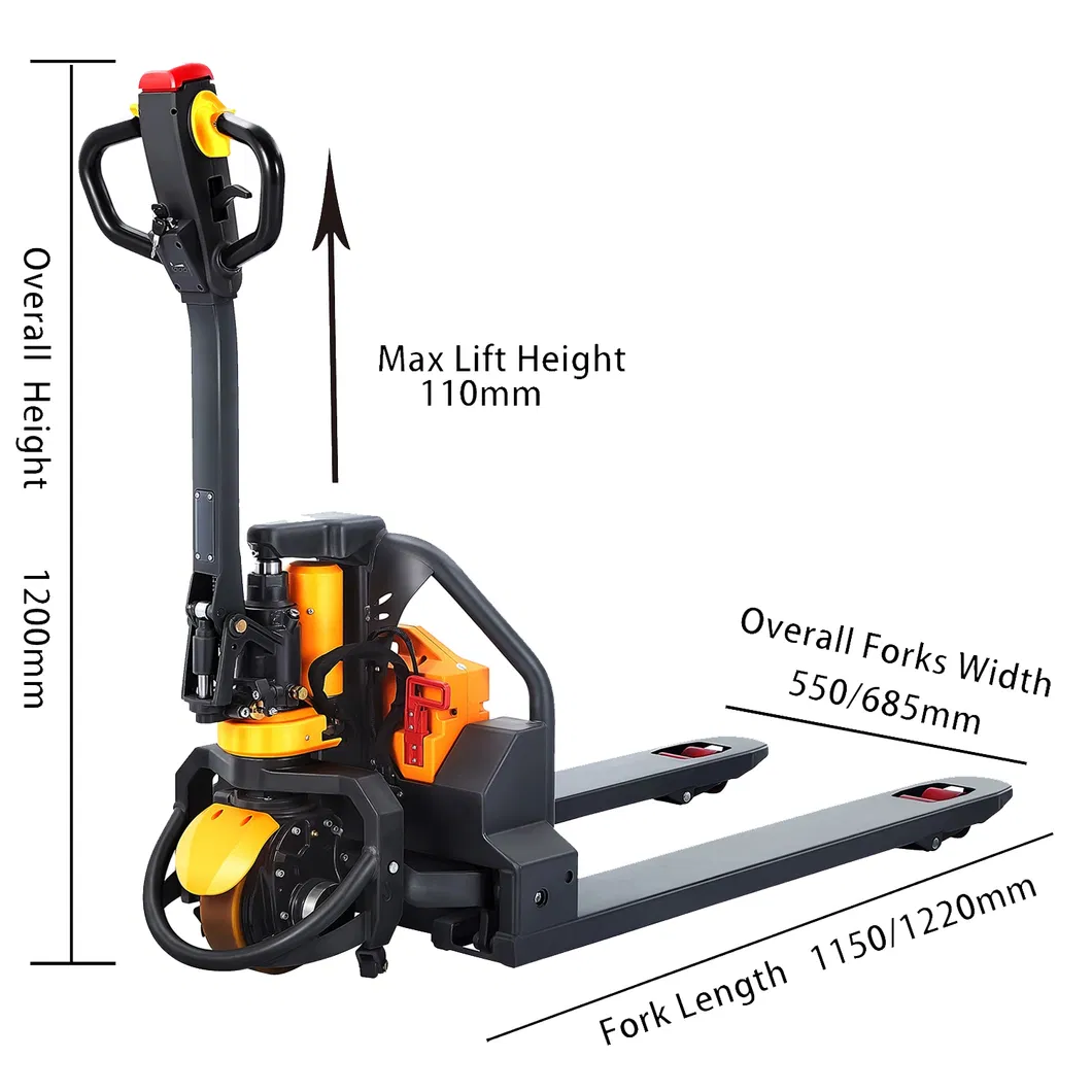 China Supplier Lithium Powered Pallet Jack Full Electric Pallet Truck for Warehouse (CBD15W-Lix)