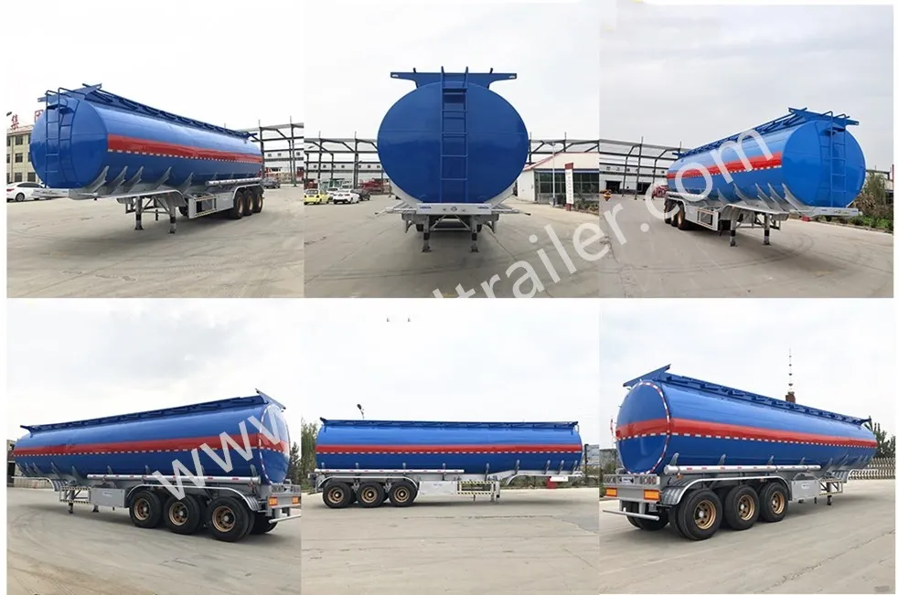 Chinese 42000L Fuel Tanker Trailer/ 3axles Oil Tanker Trailer Truck