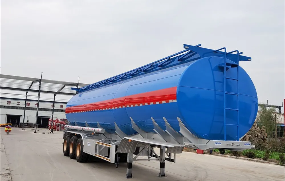 Chinese 42000L Fuel Tanker Trailer/ 3axles Oil Tanker Trailer Truck