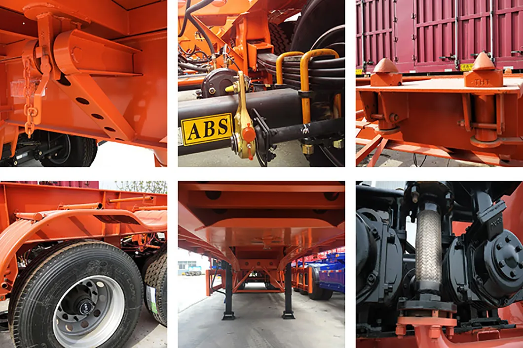 Chinese Factory Flat Bed Truck Tow Container Flatbed Semi Trailer
