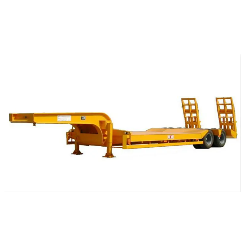 Cimc 36m3 42000L 4 Axle Diesel Extendable Low Bed Trailers