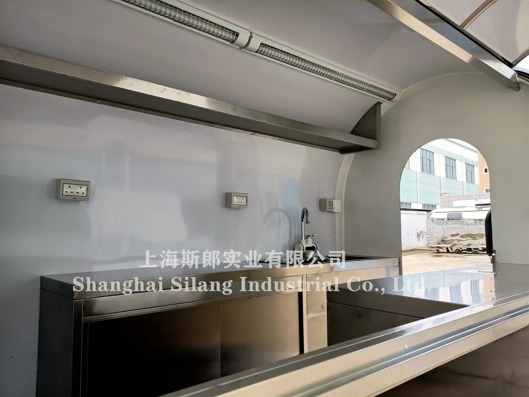 Classic Street Coffee Milk Tea Juice Drinks Trailer Cart Vending Caravan Mobile Kiosk Food Truck