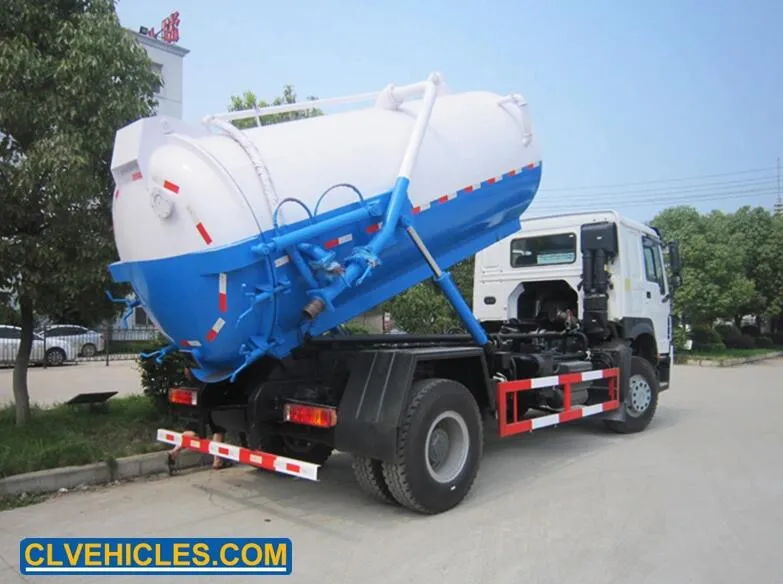 Customizable Sino HOWO Shacman Isuzu Dongfeng Hino Sewage Suction Vacuum Truck