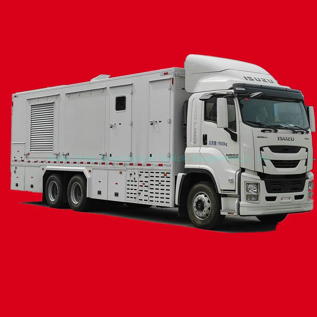 Customizing Mobile Troops Field Kitchen Outdoor Cooking Vehicle 6X4 Japan Suzugiga Chassis for Policman Catering