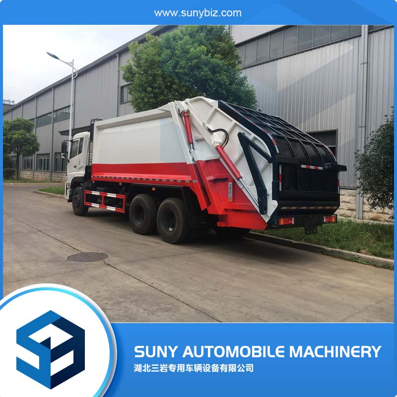 Df Tianlong 6*4 16-18cbm Compactor Garbage Truck