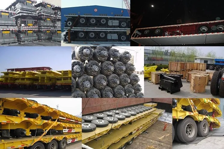 Direct Factory Price 3axle Cargo/Stake Side Tipping Semi Trailers