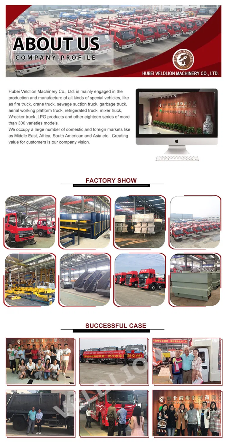 Dongfeng 153 Chassis with 7 8 9 10 M3 11 12tons Capacity Garbage Refuse Collect Truck