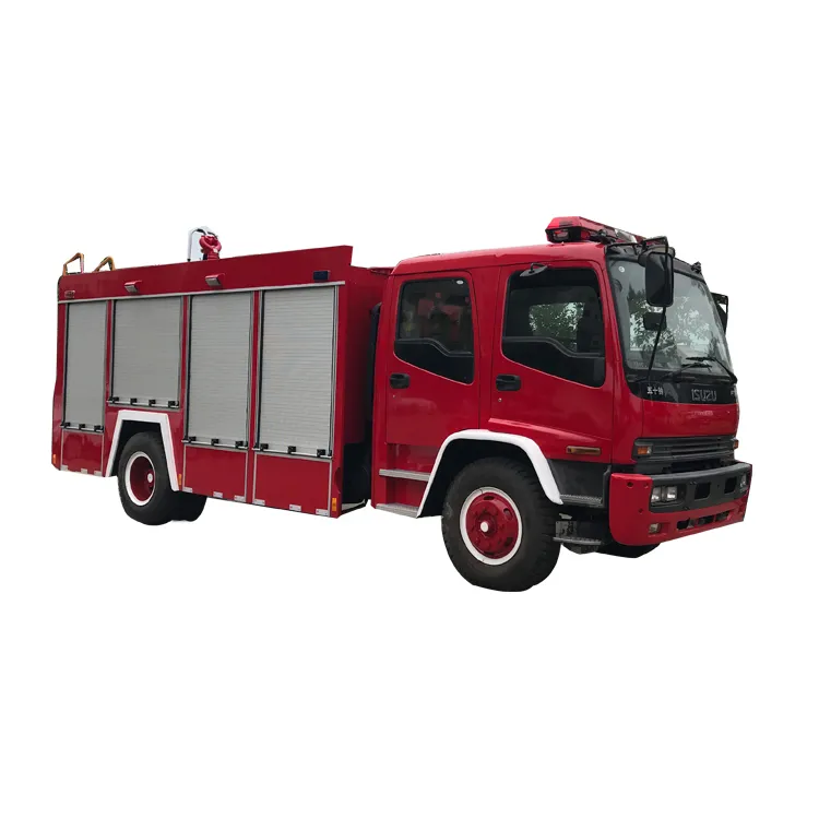Double Cabin Is Zu 6-8t Ftr Fire Fighting Truck Fire Engine