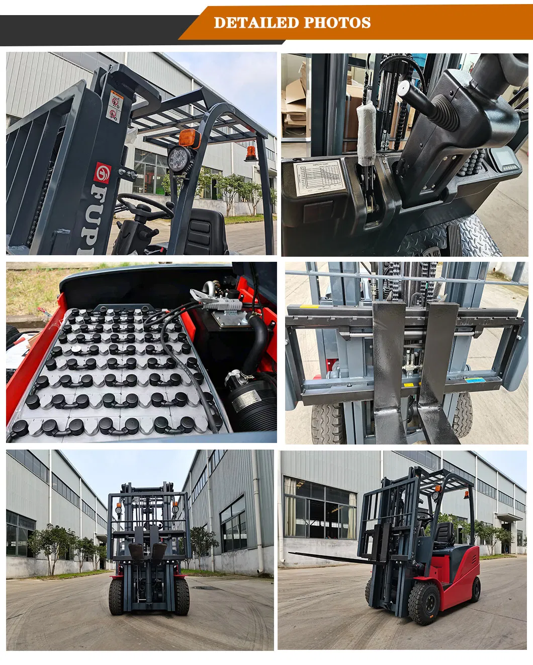 Electric Forklift Truck Fb30 3ton 3000kgs Lift Capacity 80V Battery Powered Forklifts for Sale