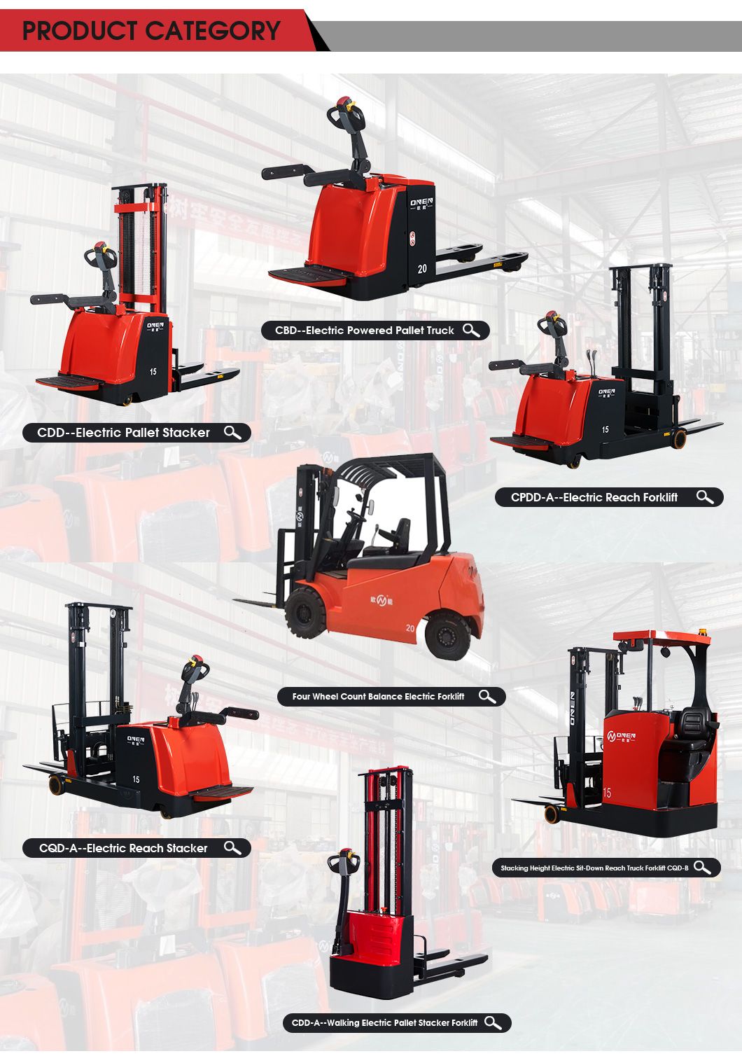 Electromagnetic Brake Cqd-a Piggyback Forklift High Lift Pallet Truck with Factory Price