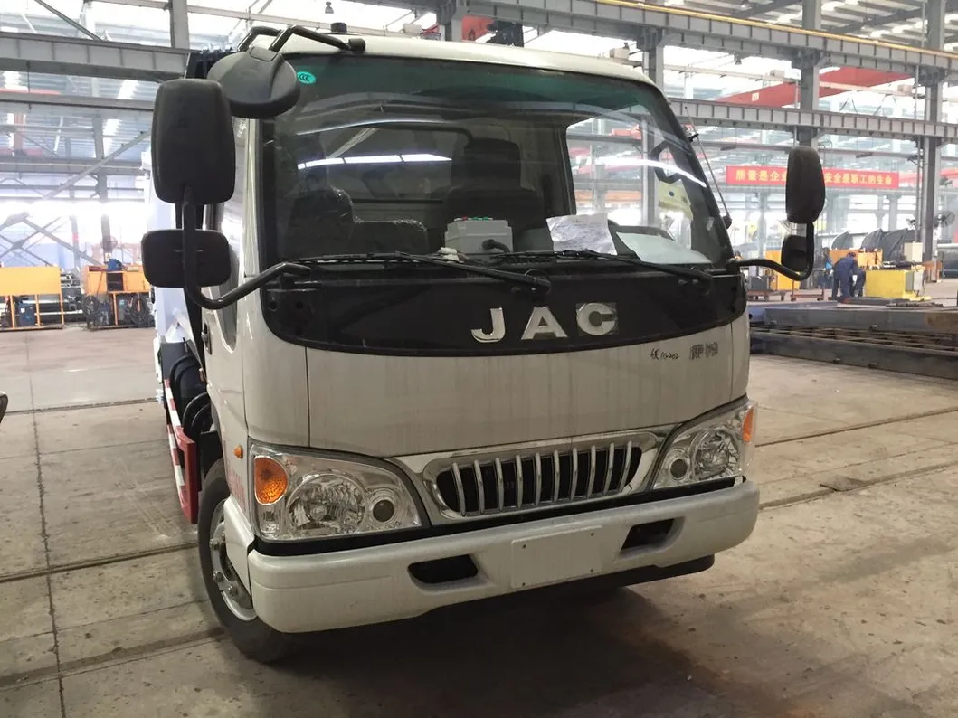 Euro II Rhd JAC 5cbm 5000 Liters Fully Sealed Garbage Compactor Truck