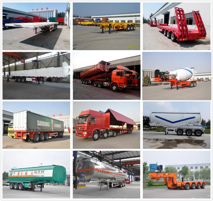 Factory Direct Sale Light Weight Low Flatbed Semi Trailer