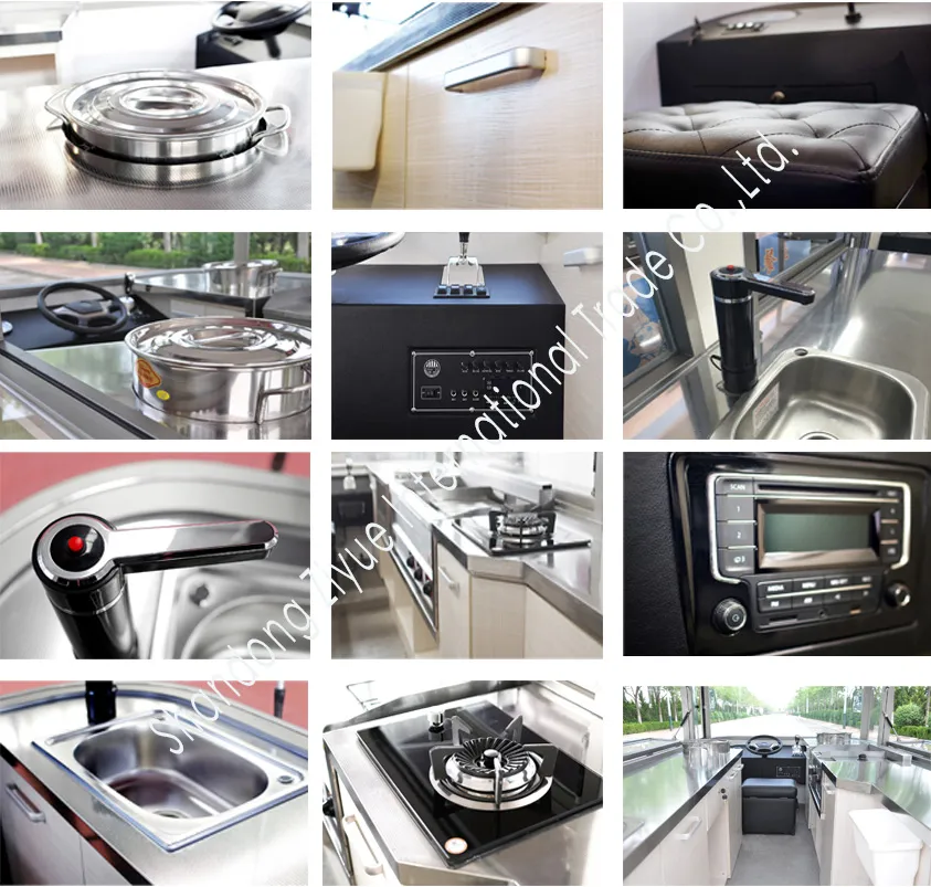 Food Truck Buses with Double Floor About 35 Square Meters to Use