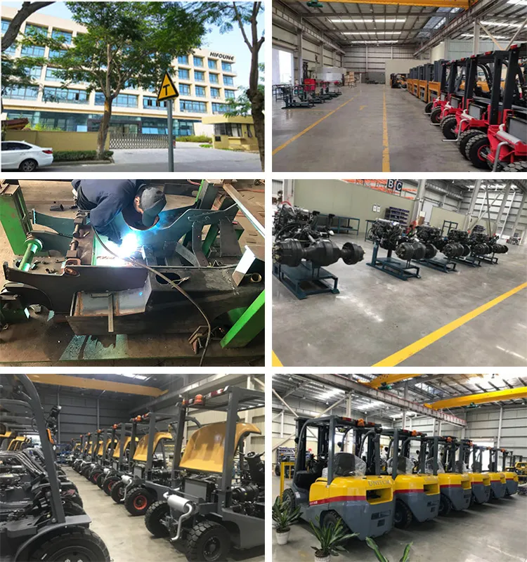 Four Wheel Mini Warehouse 4000kg Diesel Forklift Truck