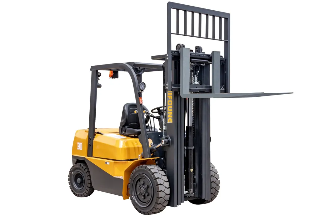 Four Wheel Mini Warehouse 4000kg Diesel Forklift Truck
