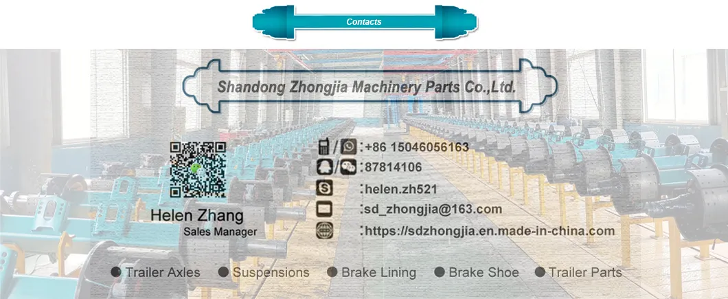 Fuwa Axle Semi Trailer Parts Use American Type Trailer Rear Axle 13ton for Truck Parts and Auto Spare Part