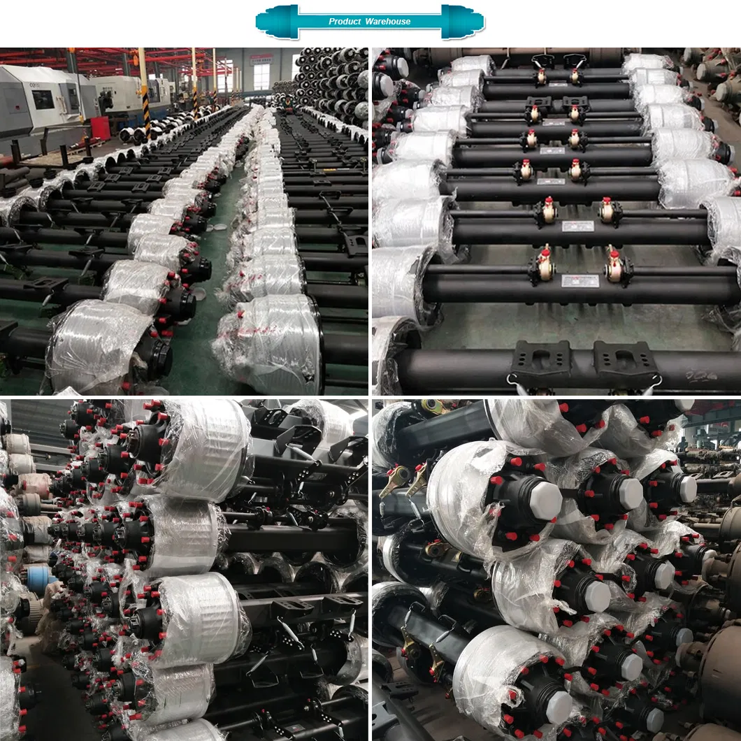 Fuwa Axle Semi Trailer Parts Use American Type Trailer Rear Axle 13ton for Truck Parts and Auto Spare Part