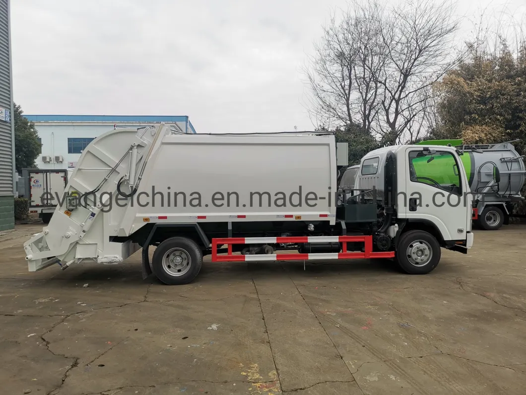 Gabbage Compactor Truck Isuzu 7cbm Gabbage Compressor