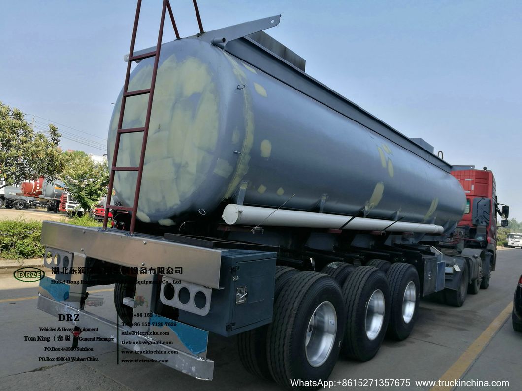 HCl Acid Tanker for Transport Hydrochloric Acid, Hydrochloride, Hydrogen Chlorate, Sodium Hydroxide, Acrylic Acetic Acid, 19m3-33m3 Steel Lined LLDPE