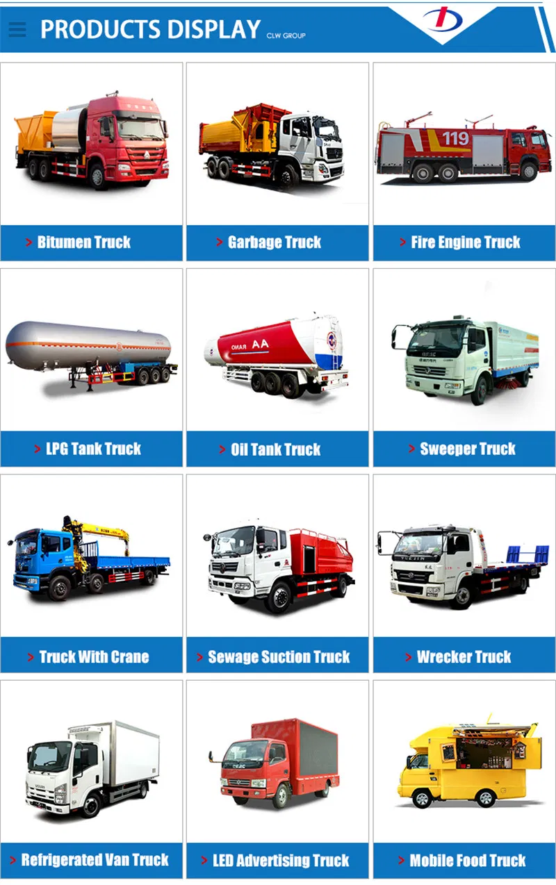 Heavy Duty 10wheels 10000L 12000L 14000L 15000L 16000L Skip Loader Garbage Truck