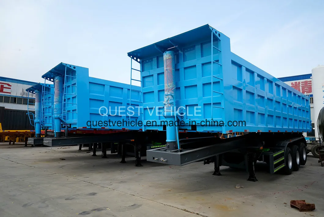 Heavy Duty 3-Axle 25cbm Dump Trailer End Tipper Semi Trailer