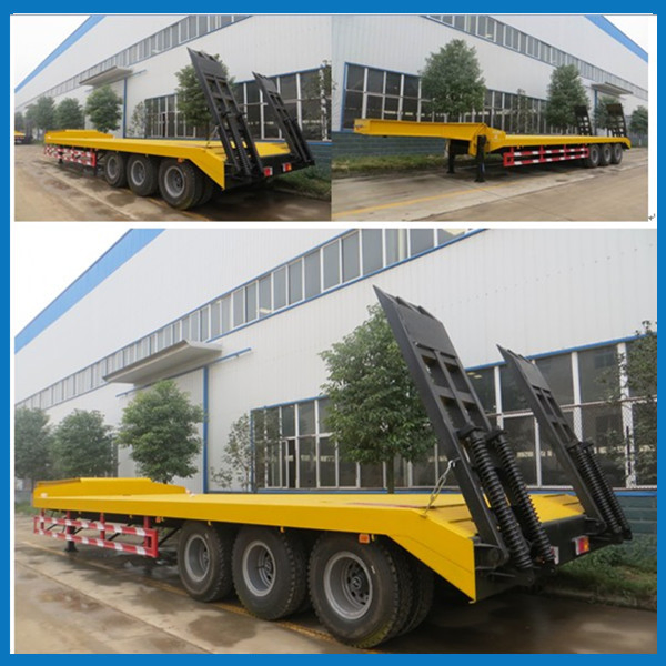 Heavy Duty 40-60ton Low Flatbed Semi Trailer