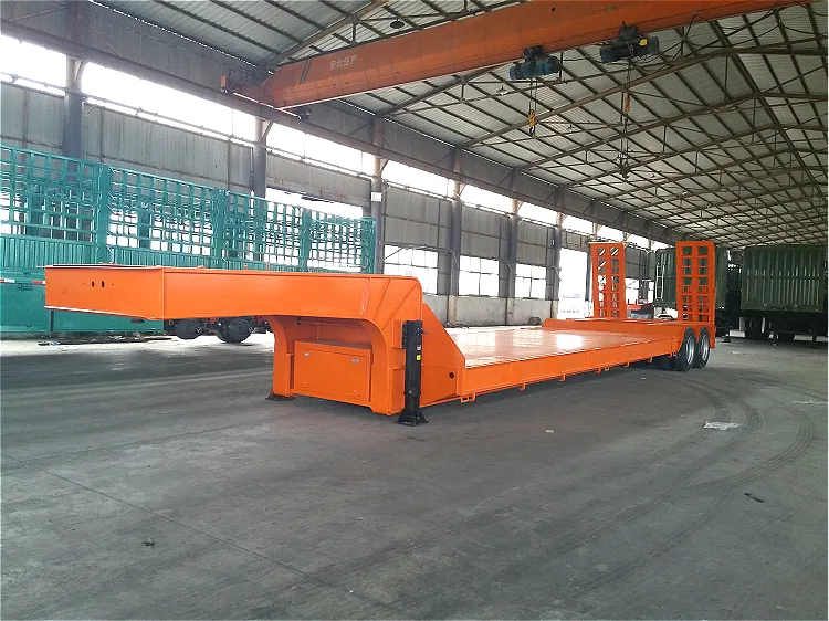 Heavy Duty 80t 100t Gooseneck Lowboy Lowbed Semi Trailer