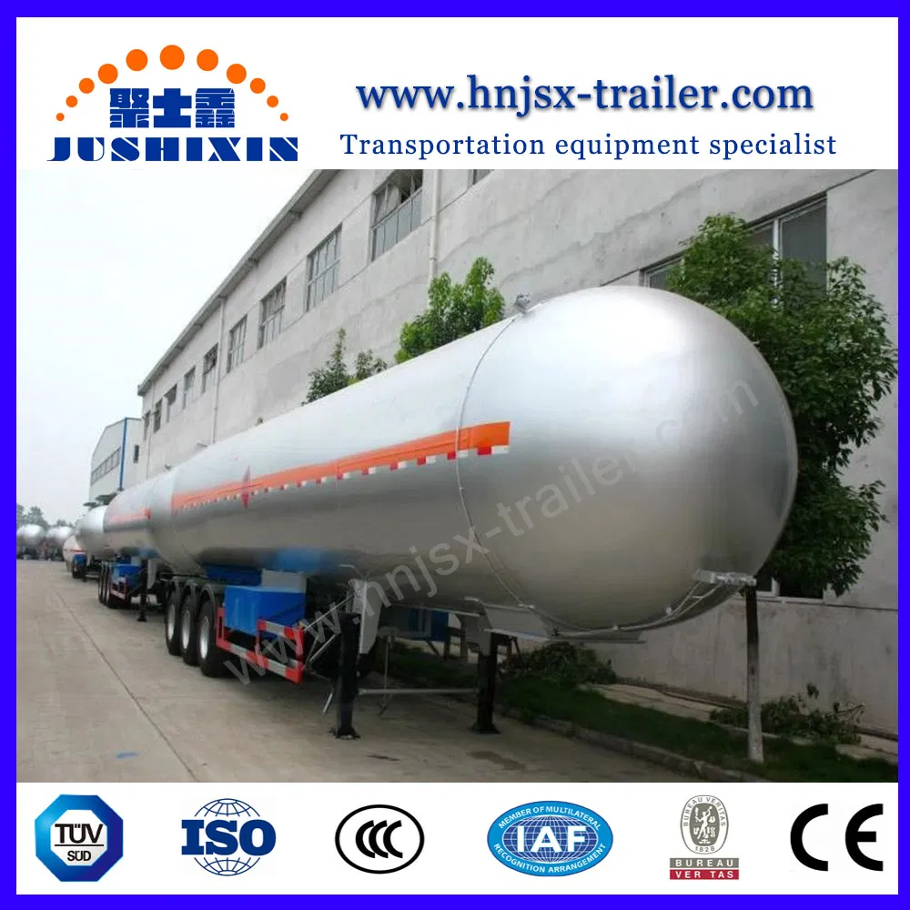 Heavy Duty Carbon Steel Q345r Tri-Axle LPG Tank Truck Semi Trailer