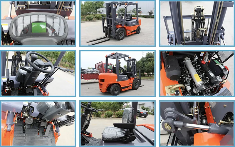 High Quality 2500kg Lifting Capacity Diesel Forklift for Sale
