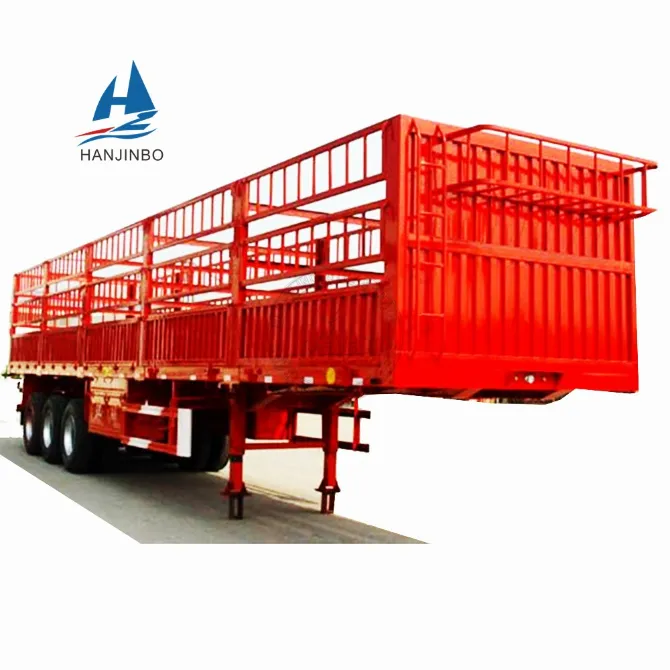 Hot Sale Animal Transport Fence Cargo Semi Trailer