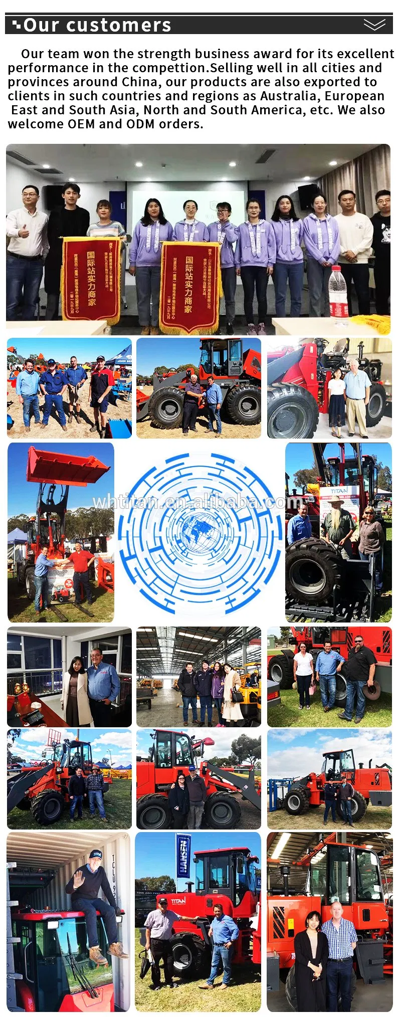 Hot Selling Titanhi Diesel Forklift The Driving Axle Is Conbined In Cast Steel Structure