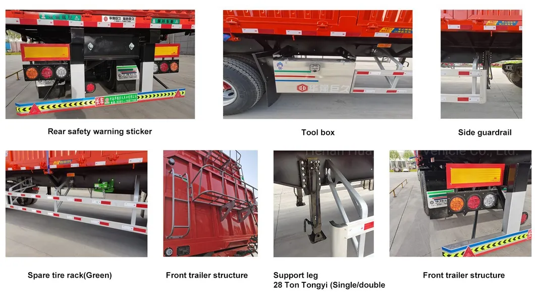 Hyjj Vehicle Hydraulic Dump Tippng Semitrailer for Viet Nam