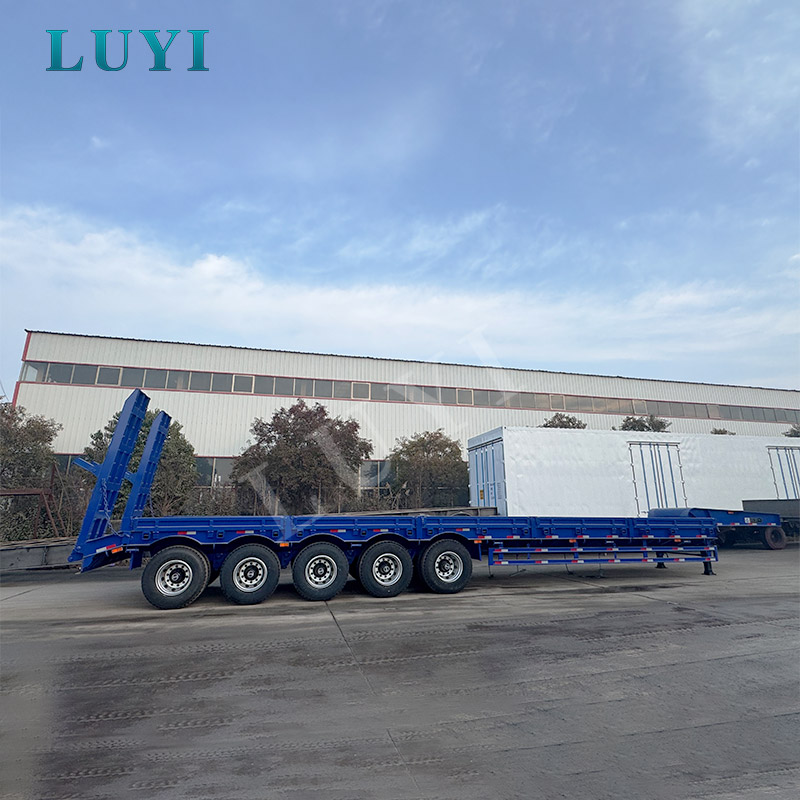 5-axle 80ton 17.3m Low Bed Drop Deck