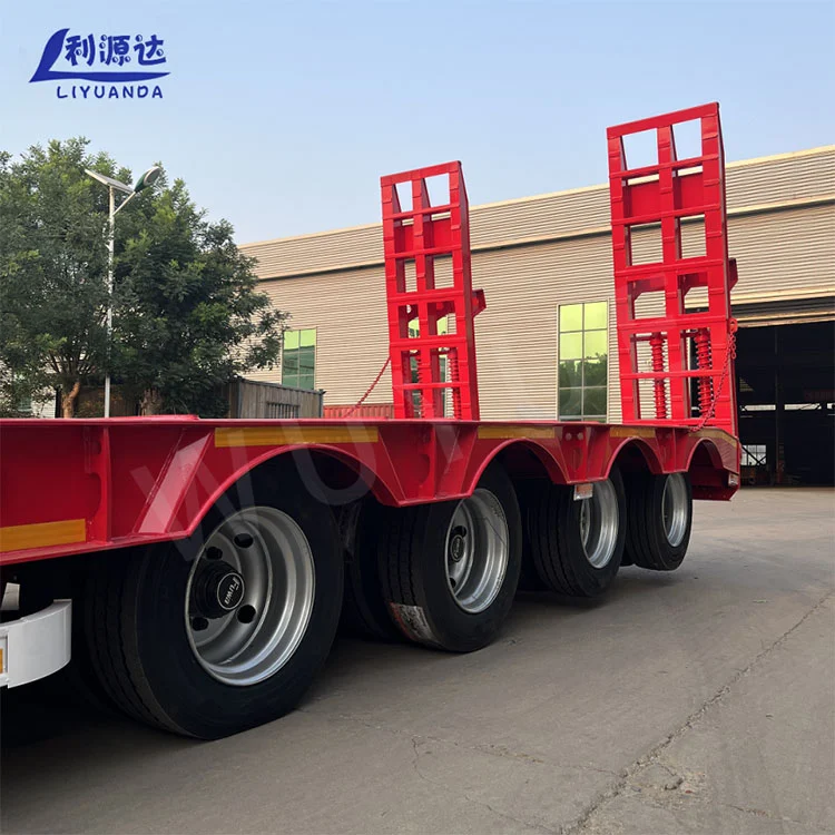 Four-Axis Platform Pure Flat Low Flat Trailer
