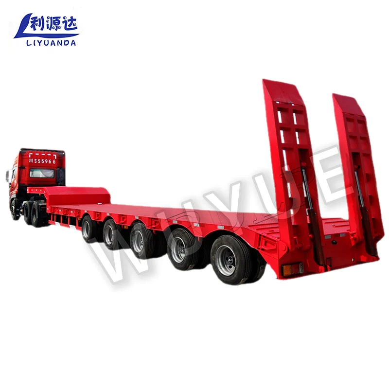 Five Shaft Platform Pure Flat Low Flat Trailer