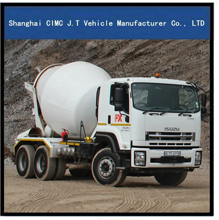 Isuzu Cement Mixer Tank Truck with 8-12 M3 Mixer Tank