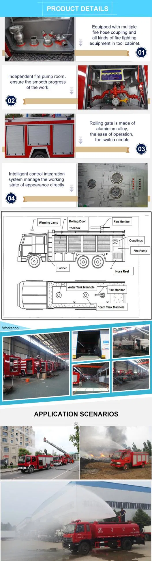 Isuzu Giga 6*4 10wheels Fire Fighting Truck