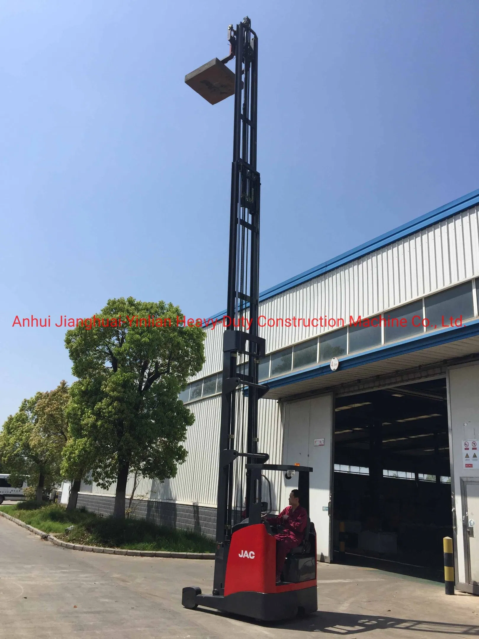 JAC 1.6ton Reach Forklift/ Cqd16 /Electric Reach Truck/Stacker/Forward-Type Electric Forklift/Seat Type