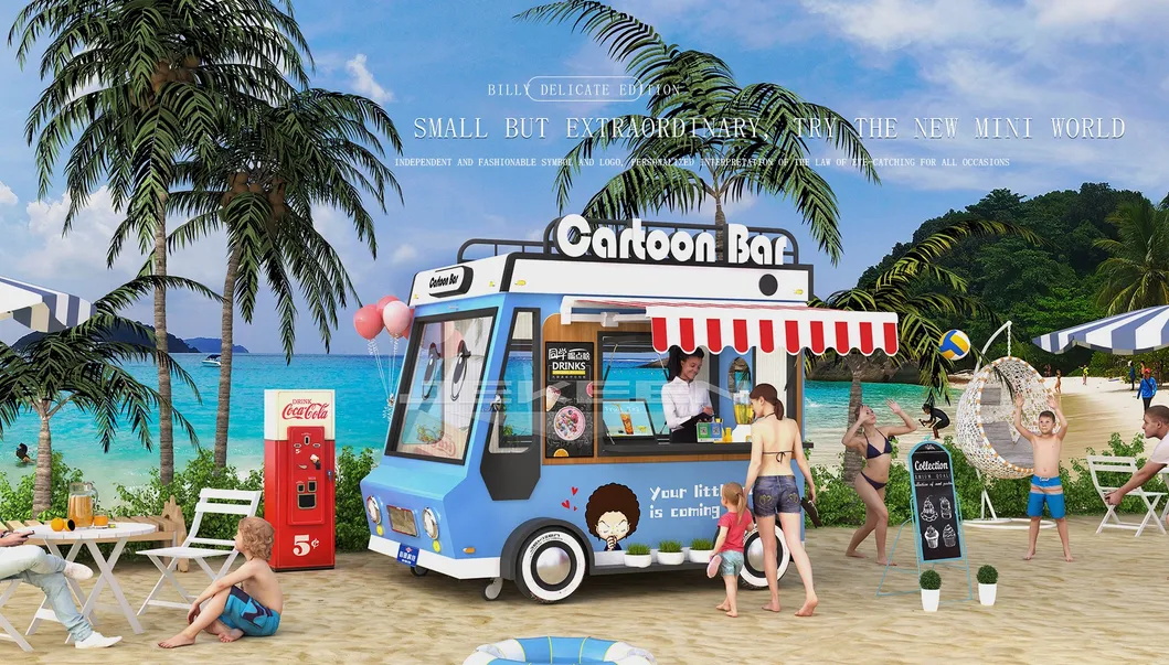 Jekeen Brand New Food Trucks/Electric Food Truck with Equipment for Sale
