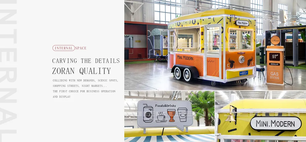 Jekeen Custom Airstream Cart Concession Mobile Food Truck/Ice Cream Mobile Trailers/Catering Truck for Sale