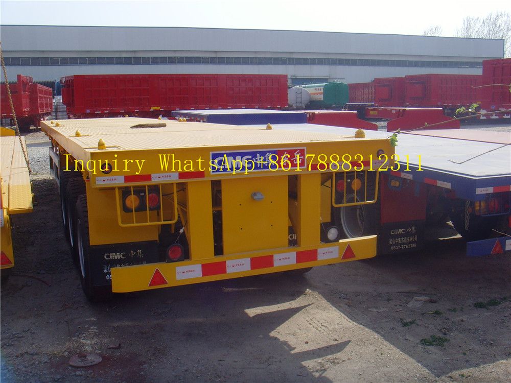 Jnhtc Brand 3 Axles 40 FT 40 Tons Flatbed Trailer