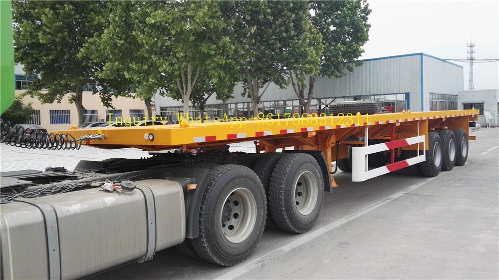 Jnhtc Brand 3 Axles 40 FT 40 Tons Flatbed Trailer