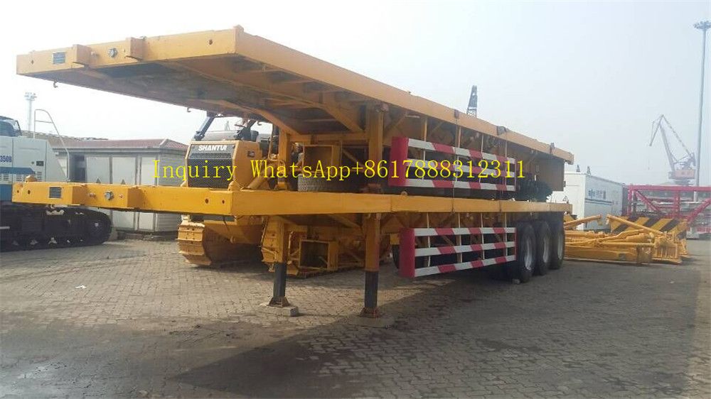 Jnhtc Brand 3 Axles 40 FT 40 Tons Flatbed Trailer