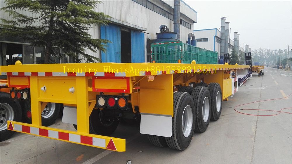 Jnhtc Brand 3 Axles 40 FT 40 Tons Flatbed Trailer