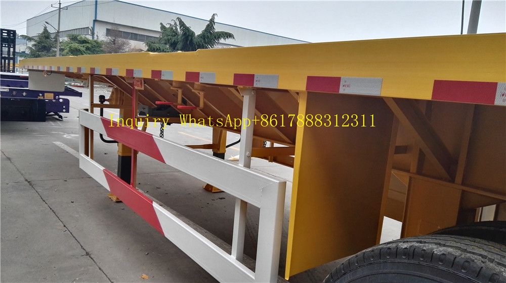 Jnhtc Brand 3 Axles 40 FT 40 Tons Flatbed Trailer