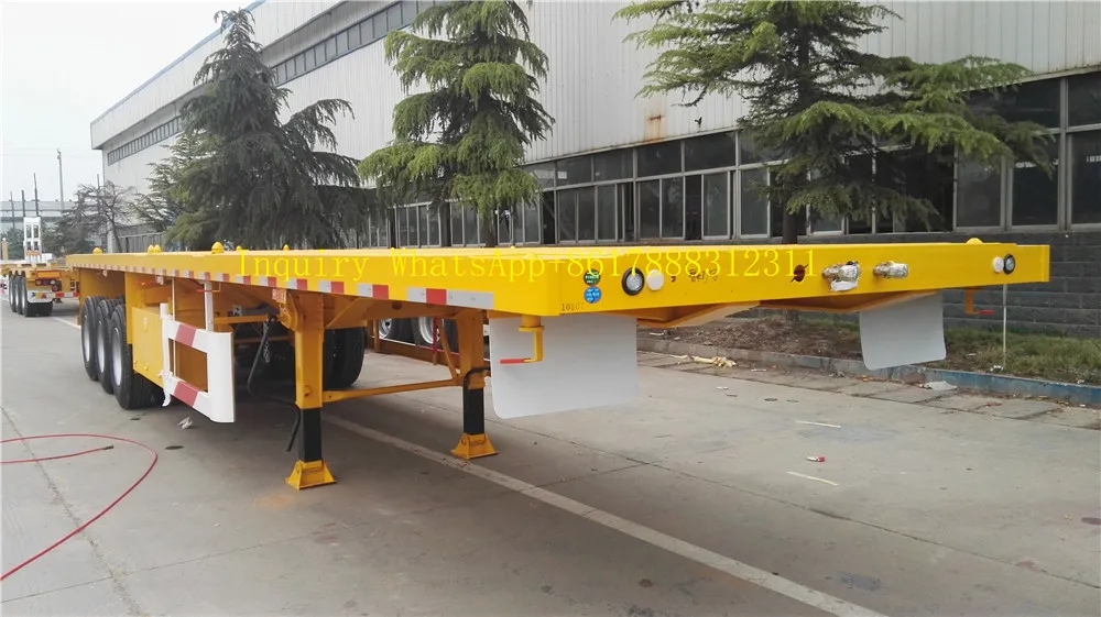 Jnhtc Brand 40 FT 3 Axles Flatbed Trailer Sales in Dubai