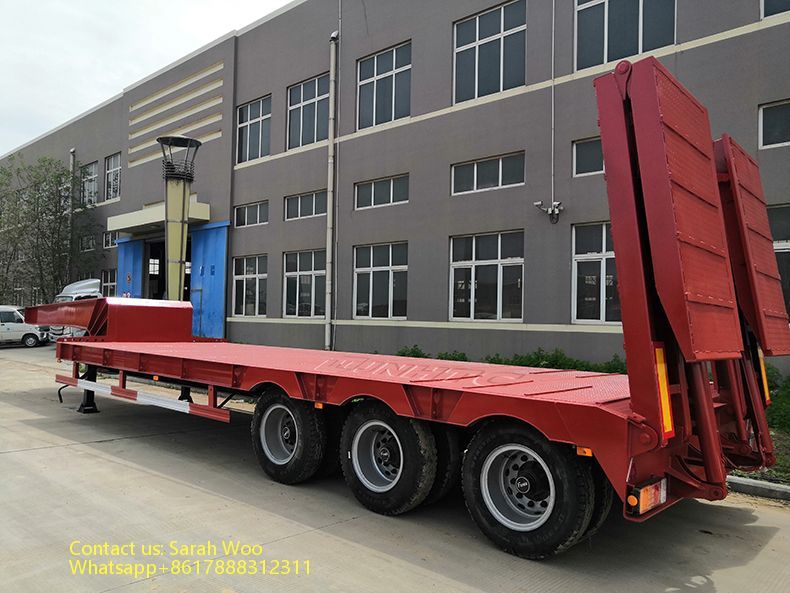 Low Boy Trailer Low Loader Trailer Low Flatbed Trailer
