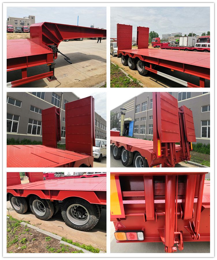 Low Boy Trailer Low Loader Trailer Low Flatbed Trailer